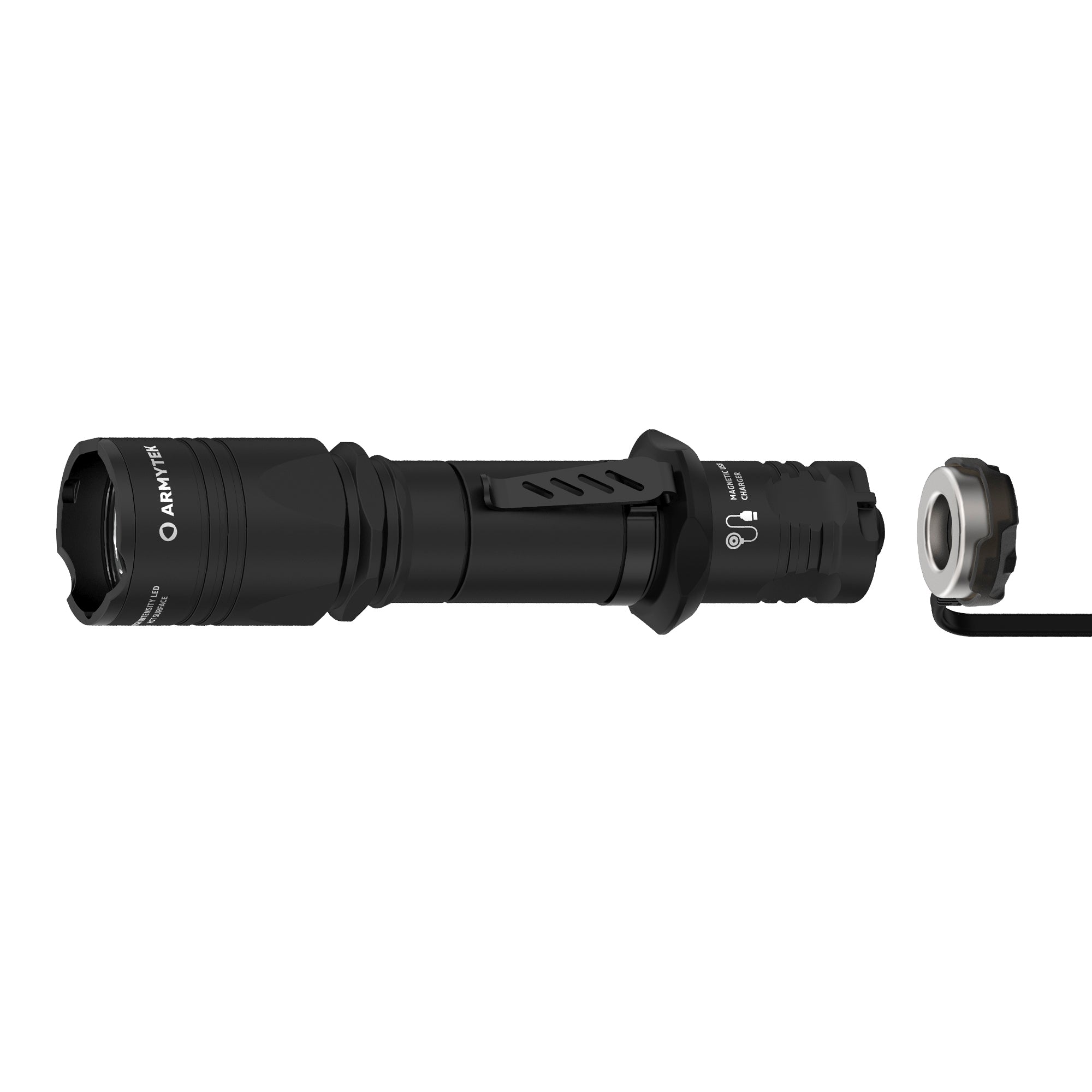 ARMYTEK Dobermann Pro – Kompakte 2-in-1 Taktische Taschenlampe mit Magnetischer Ladefunktion