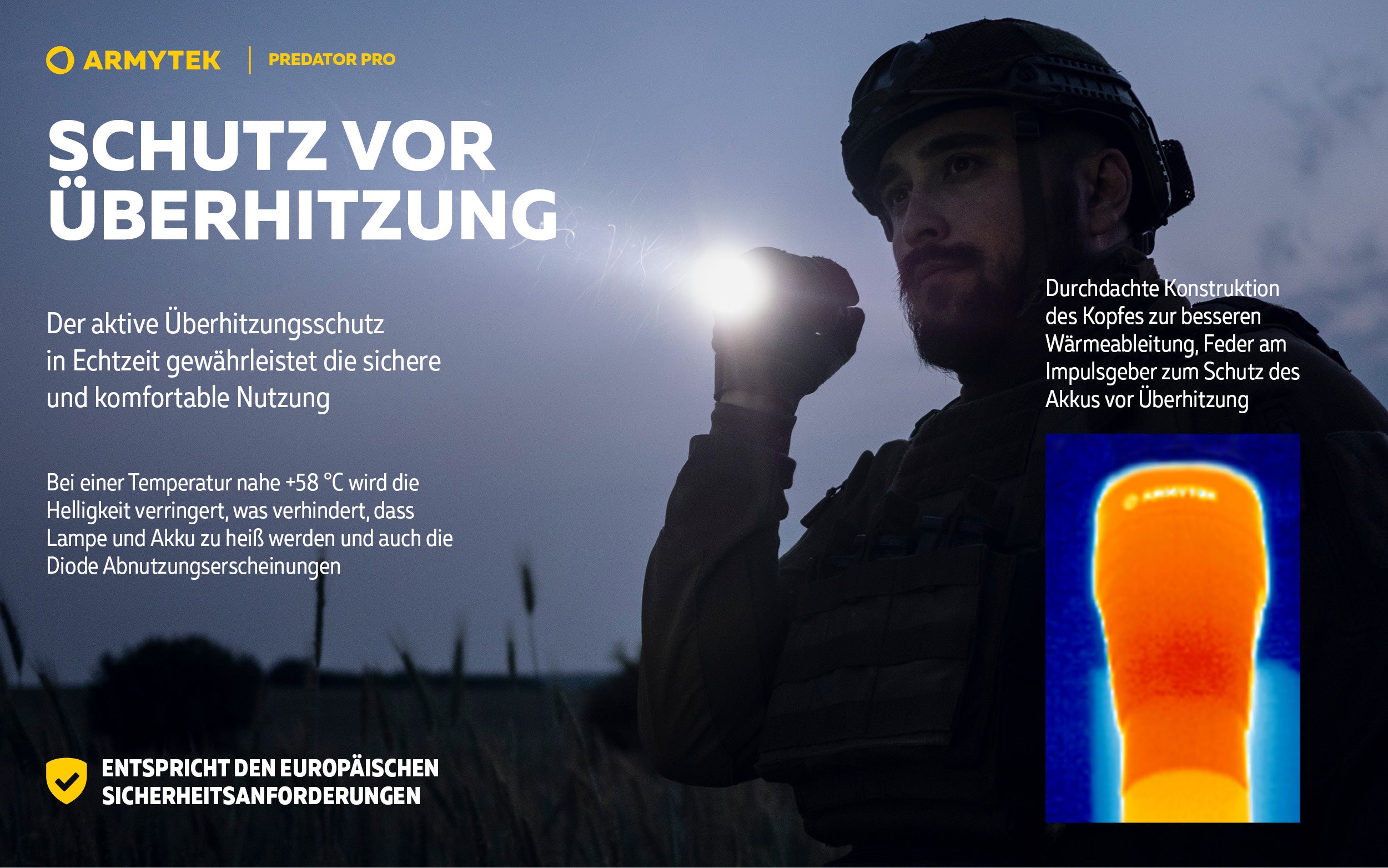 ARMYTEK Predator Pro Magnet USB – Die Reichweiten-stärkste Taktische Taschenlampe von Armytek