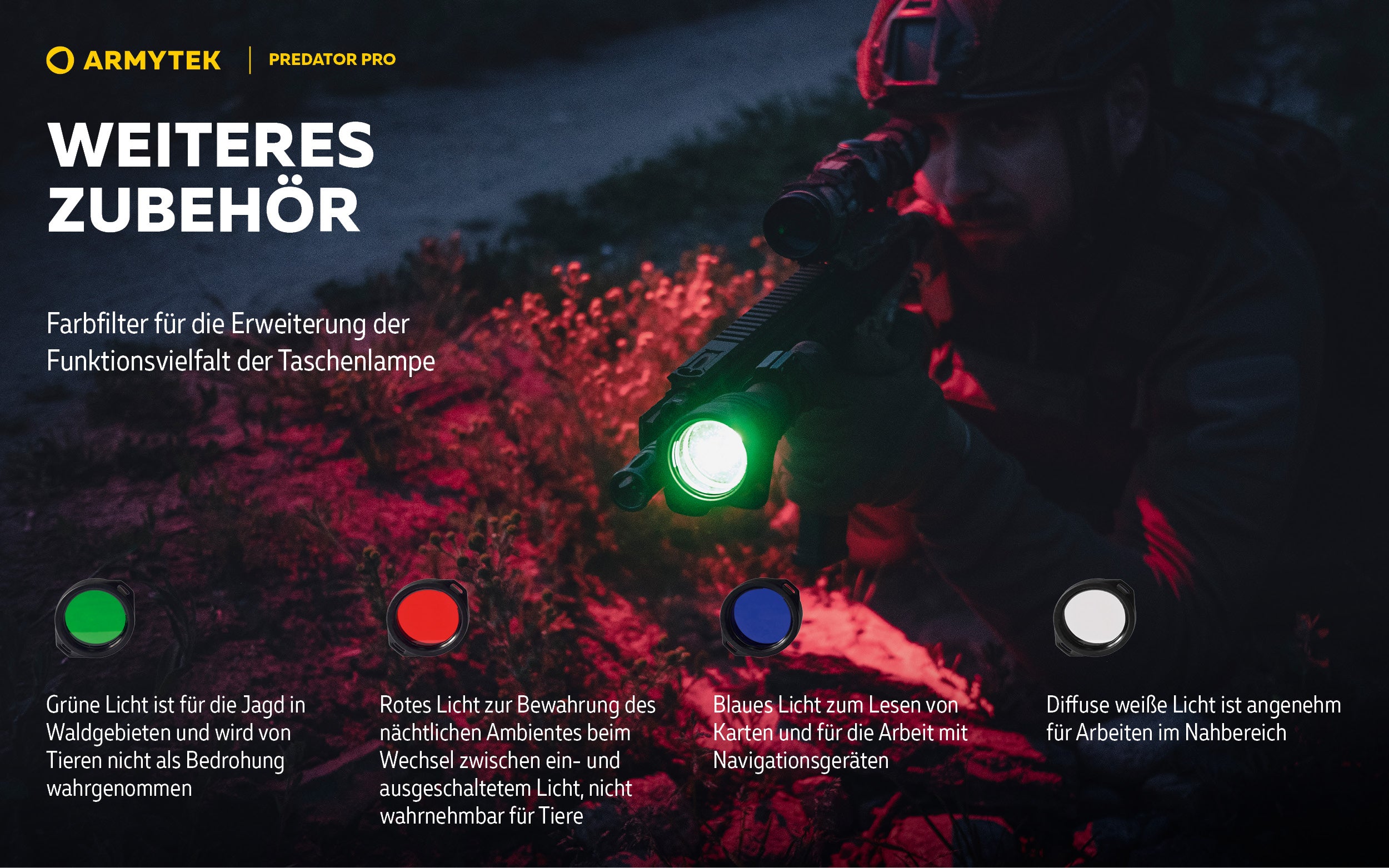 ARMYTEK Predator Pro Magnet USB – Die Reichweiten-stärkste Taktische Taschenlampe von Armytek