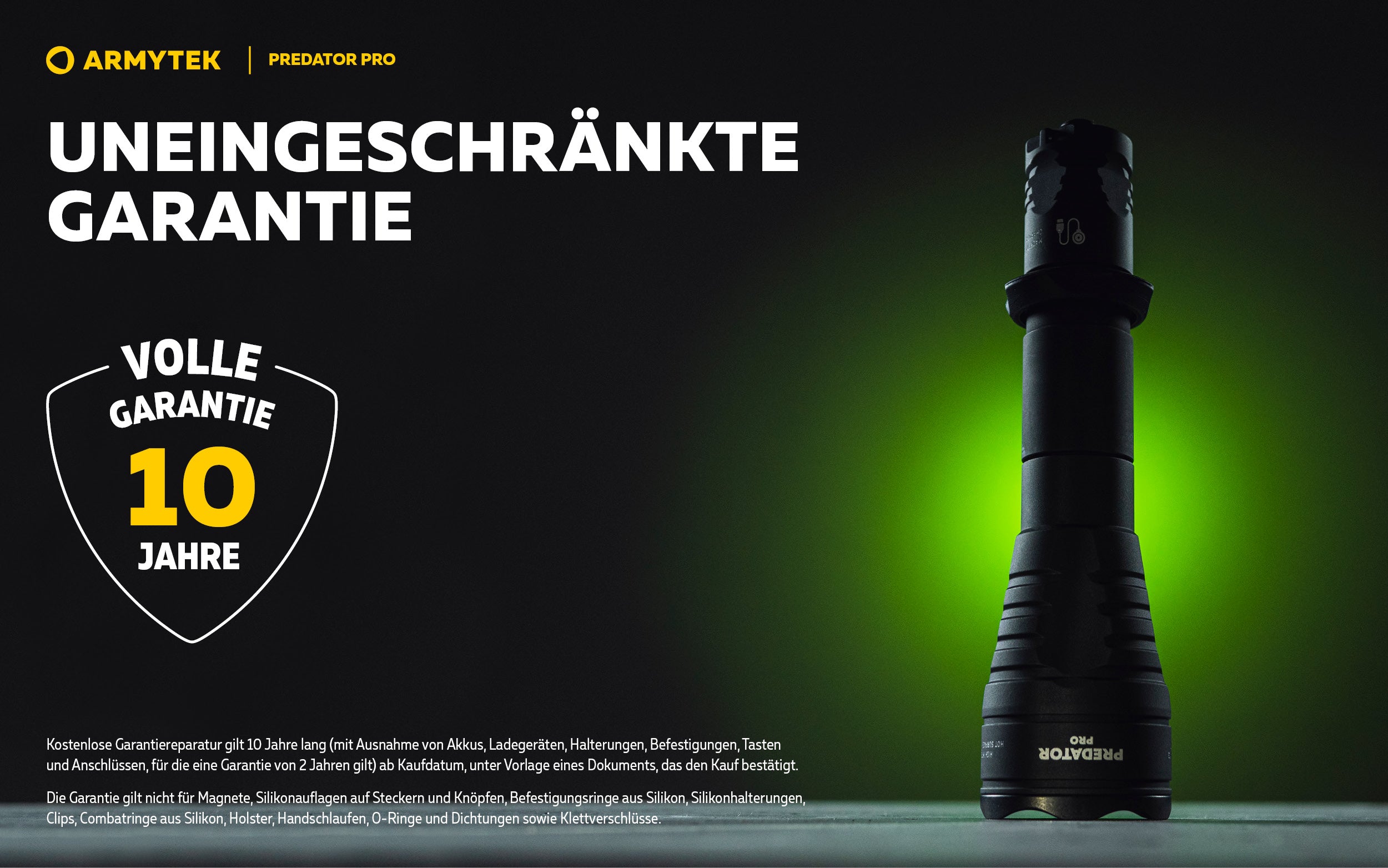 ARMYTEK Predator Pro Magnet USB – Die Reichweiten-stärkste Taktische Taschenlampe von Armytek