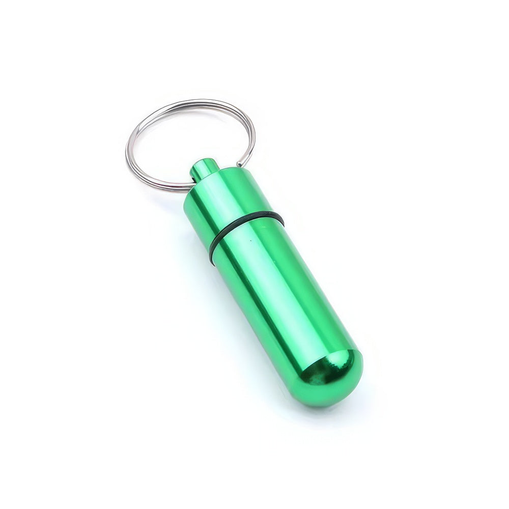 Alu Tablettenbox, Grün – Kompakt, sicher und stilvoll