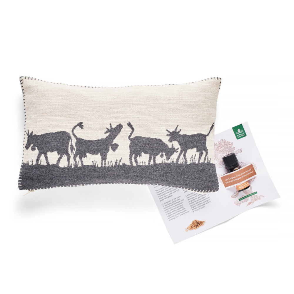 Arvenkissen Kuh (20 x 35 cm) – Natürlicher Duft mit charmantem Design