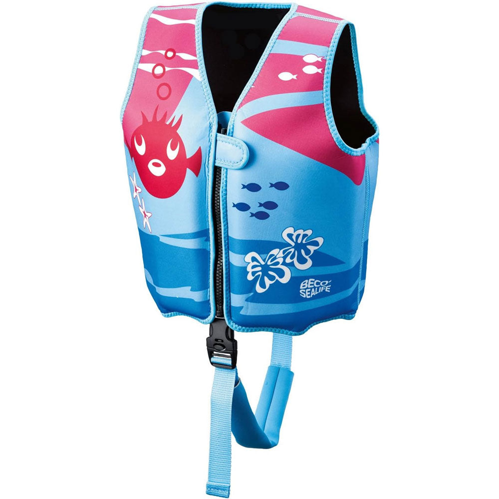 Beco SEALIFE Schwimmweste, S, pink – Für Kinder von 2-3 Jahren (15-18 kg)