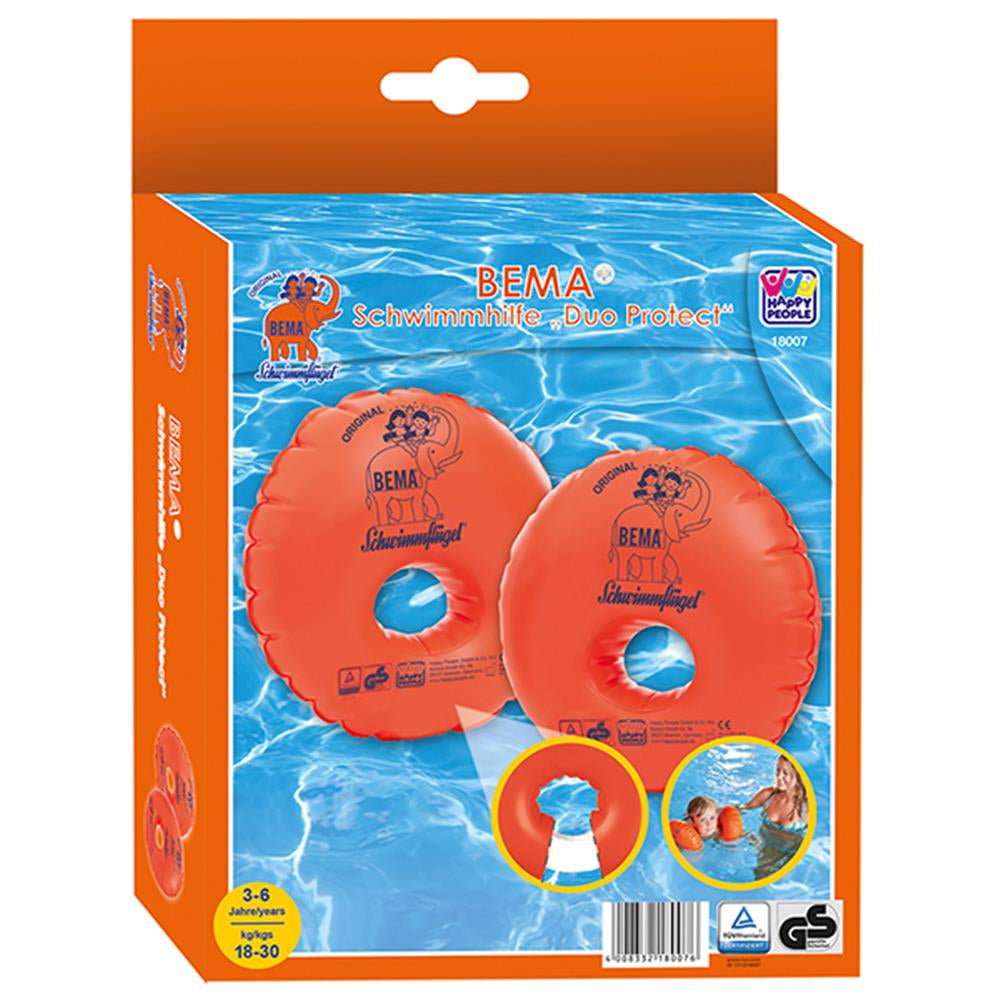 Bema Schwimmflügel rund mit Schaumstoffkern, 25 cm, für Kinder 3+ Jahre