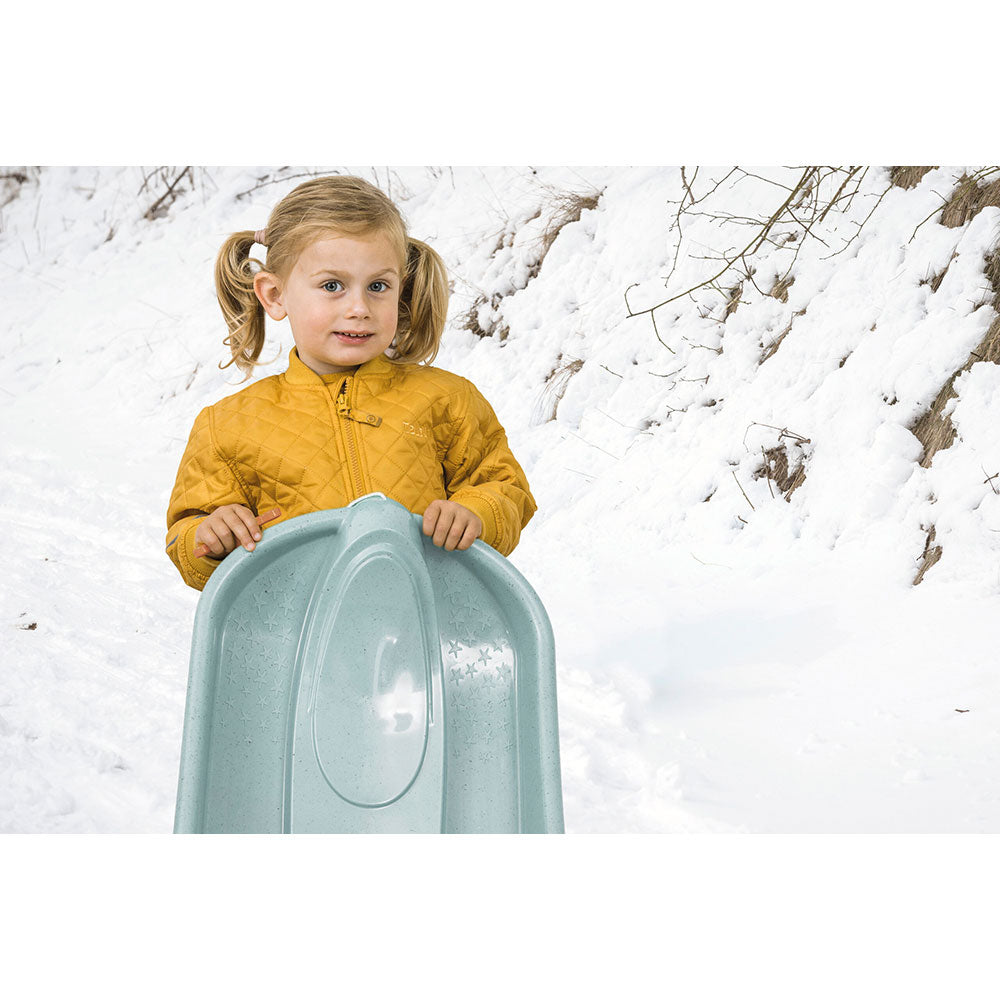 Dantoy Bio Schlitten 79 cm, 1 Stück, blau – Nachhaltiger Rodelspass für Kinder