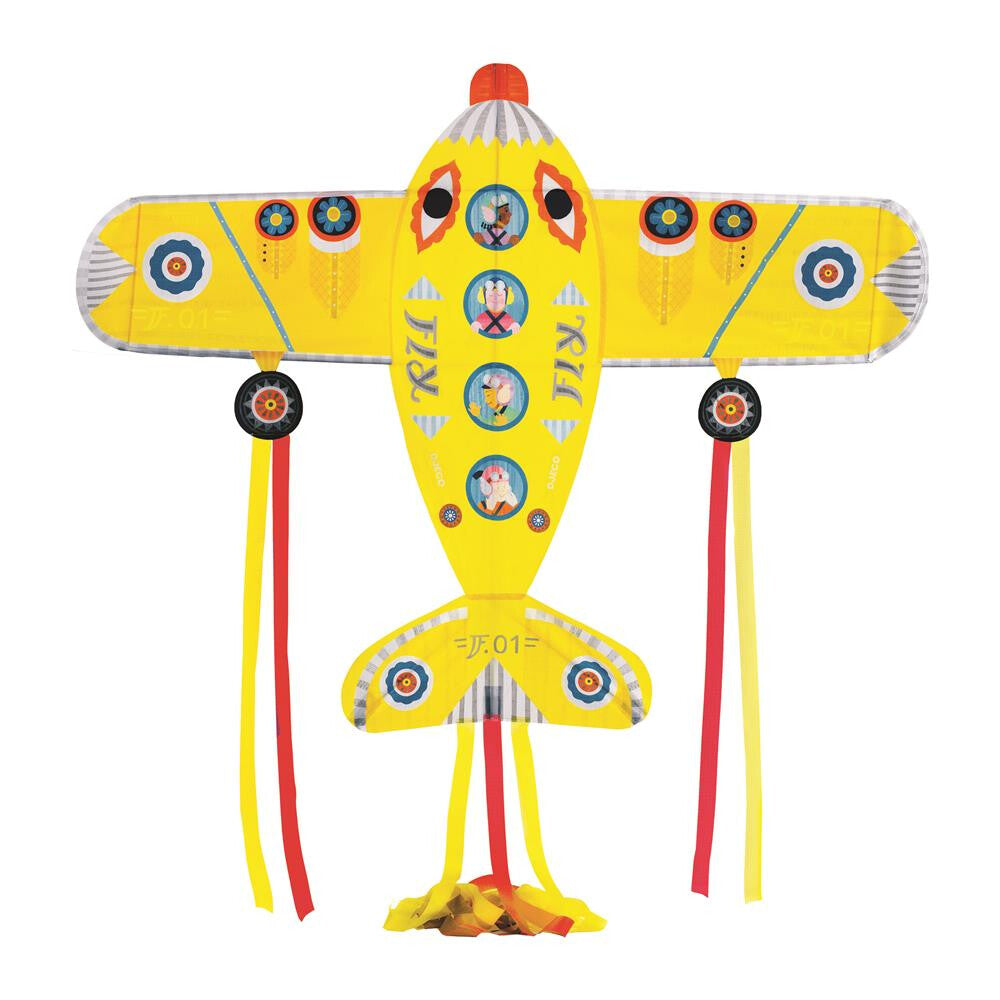 Djeco Flugdrachen Maxi Plane – Riesenspass in Flugzeug-Form