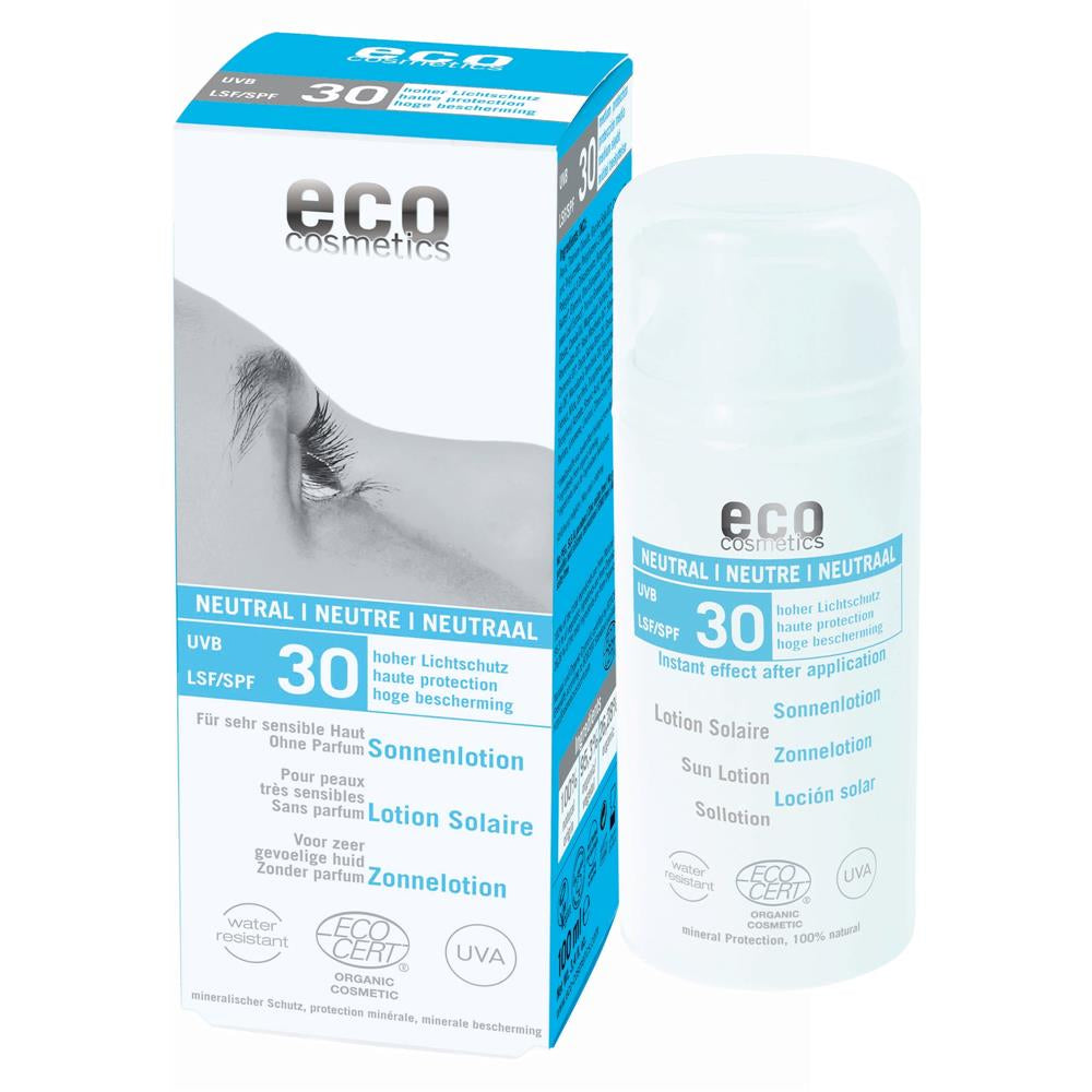 Eco Cosmetics Sonnenlotion Neutral LSF 30 – Sanfter Schutz für empfindliche Haut & Kinder (100 ml)