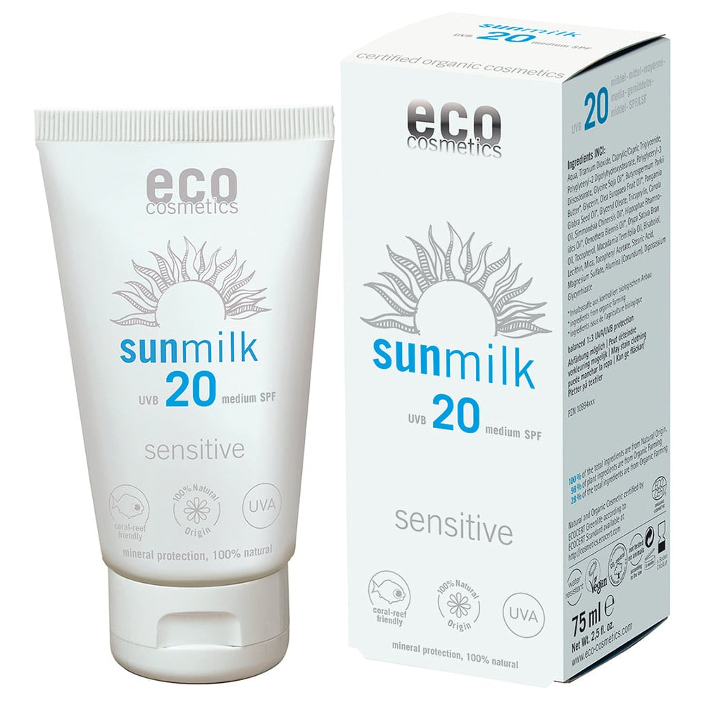 Eco Cosmetics Sonnenmilch LSF 20 – Natürlicher Schutz & Pflege (75 ml)