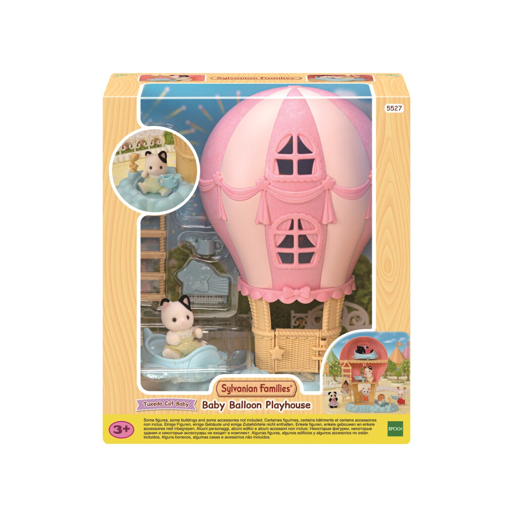 Sylvanian Families Baby Ballon Spielhaus – Luftige Abenteuer mit dem Tuxedo Katzen Baby