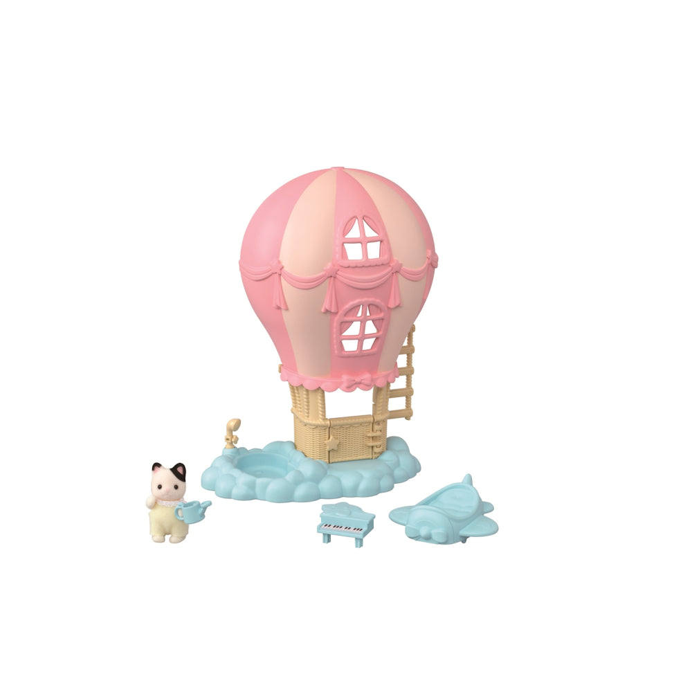Sylvanian Families Baby Ballon Spielhaus – Luftige Abenteuer mit dem Tuxedo Katzen Baby