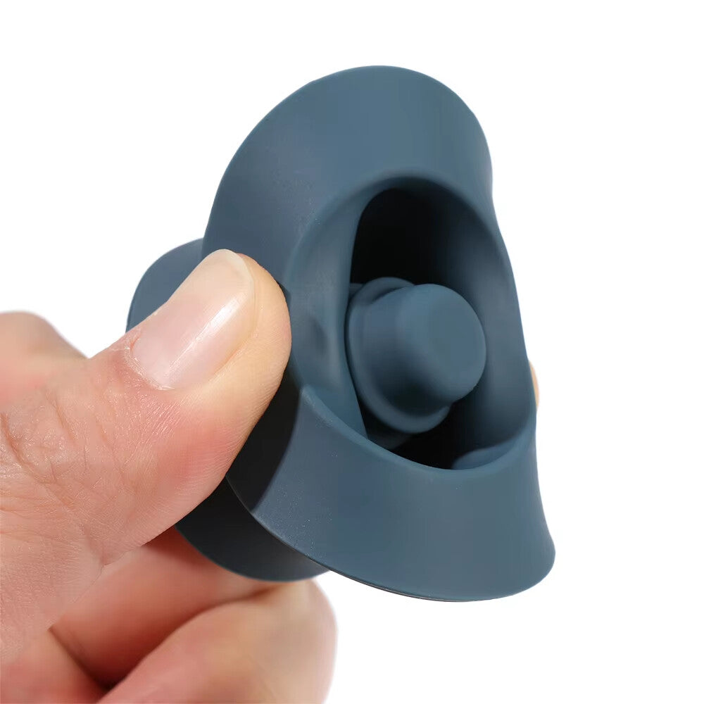 Praktischer Flaschenverschluss in Hut-Form – Blau