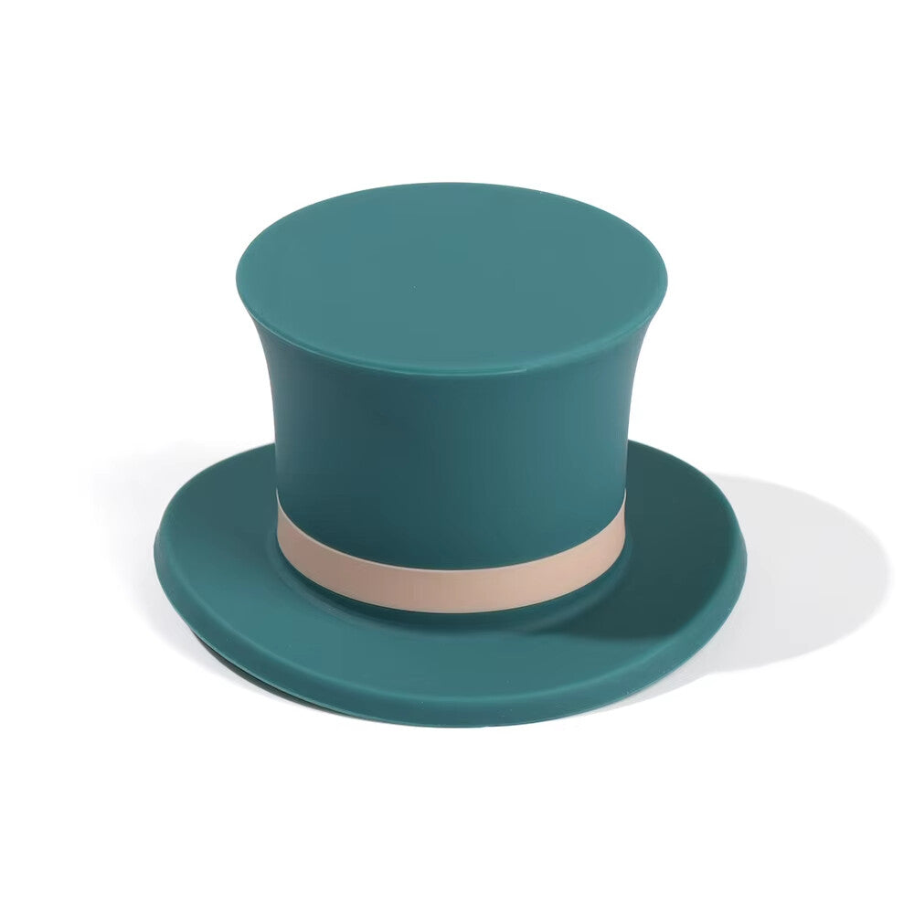 Praktischer Flaschenverschluss in Hut-Form – Grün