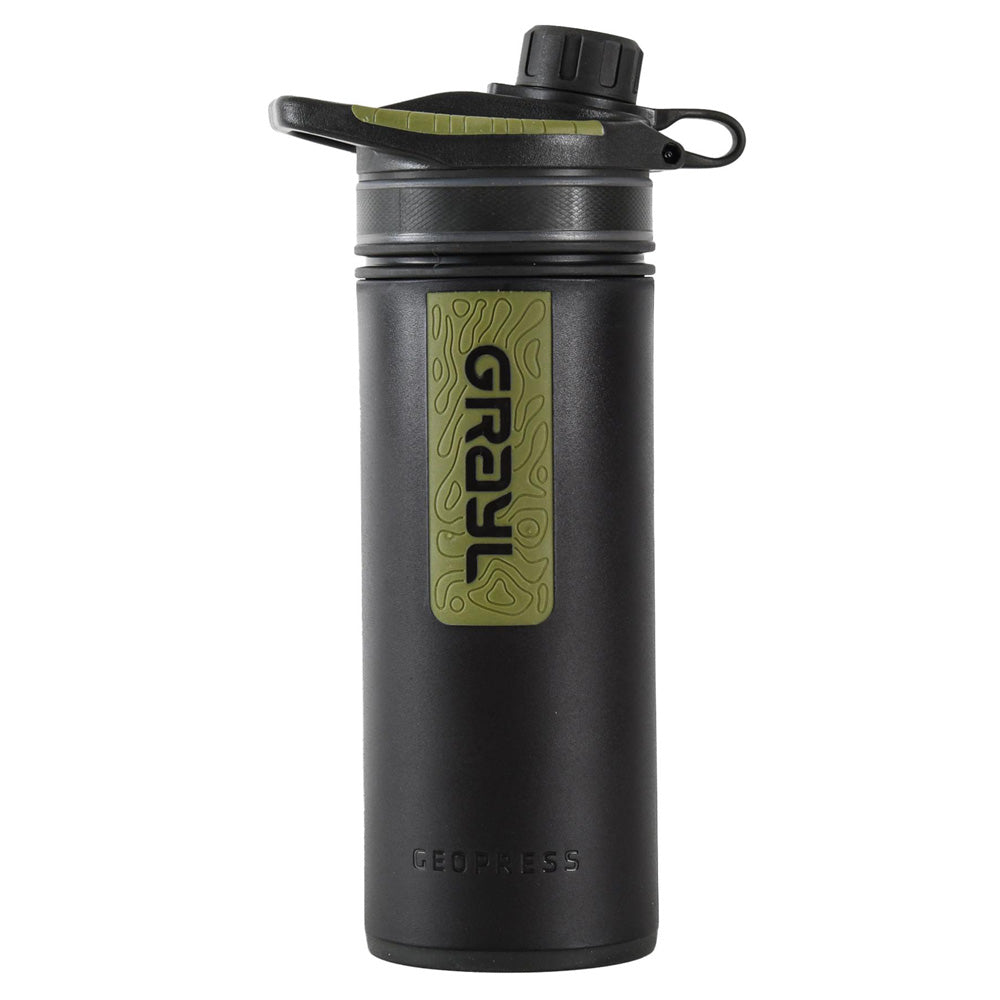 Grayl Geopress Purifier Bottle, Black Camo – Perfekt für Abenteuer und Reisen