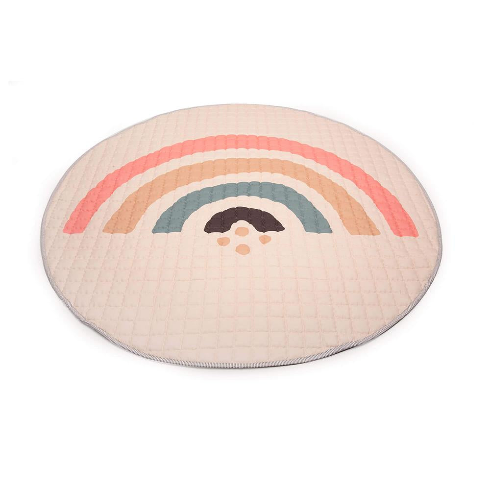 Hakuna Matte Gesteppte Krabbeldecke "Boho Rainbow" – Weich, stilvoll & sicher