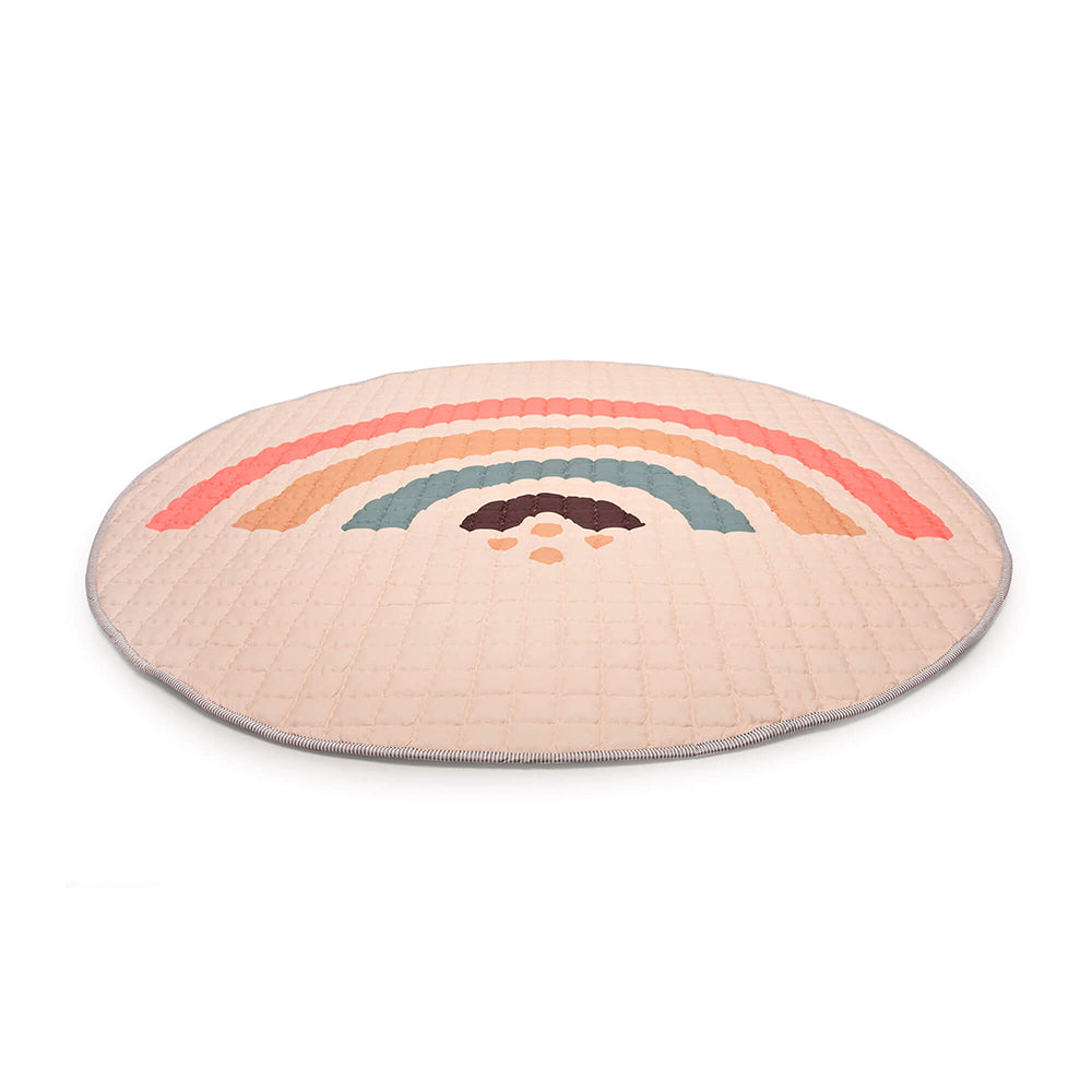 Hakuna Matte Gesteppte Krabbeldecke "Boho Rainbow" – Weich, stilvoll & sicher