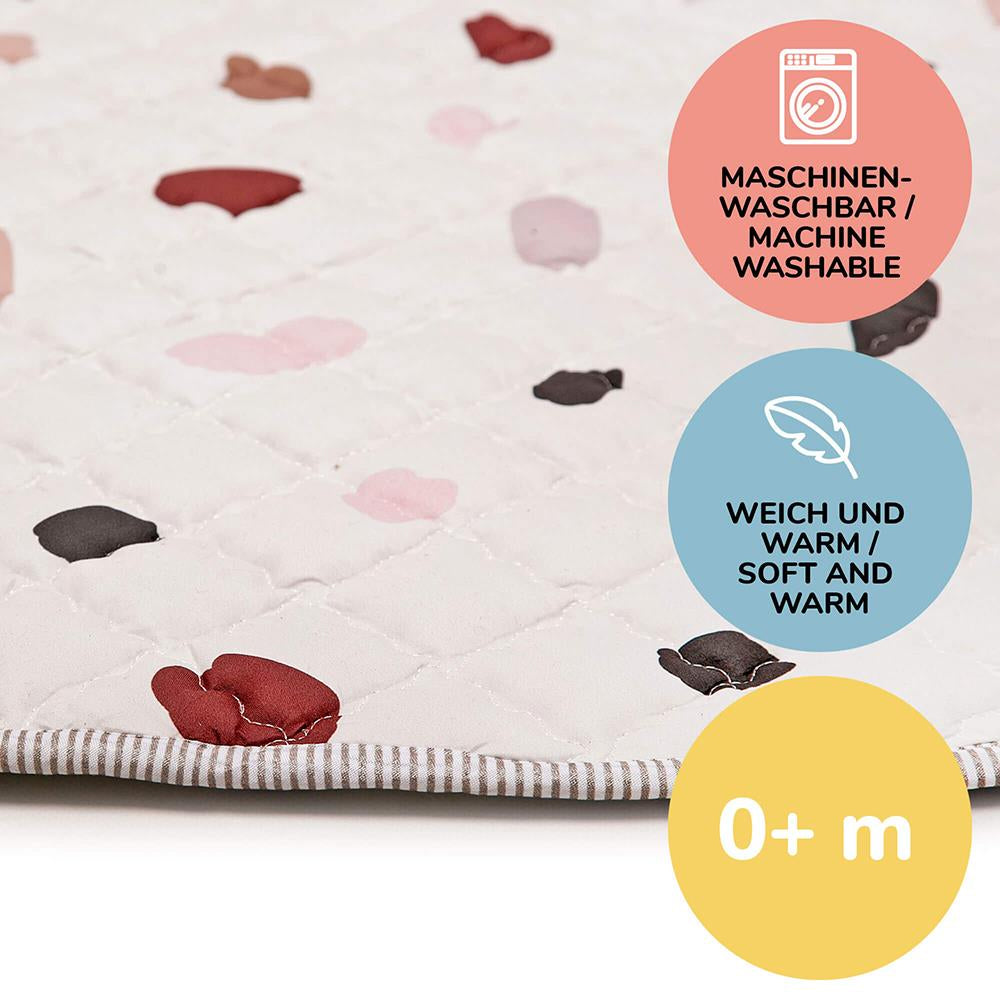 Hakuna Matte Gesteppte Krabbeldecke "Confetti" – Weich, sicher & spielerisch farbig