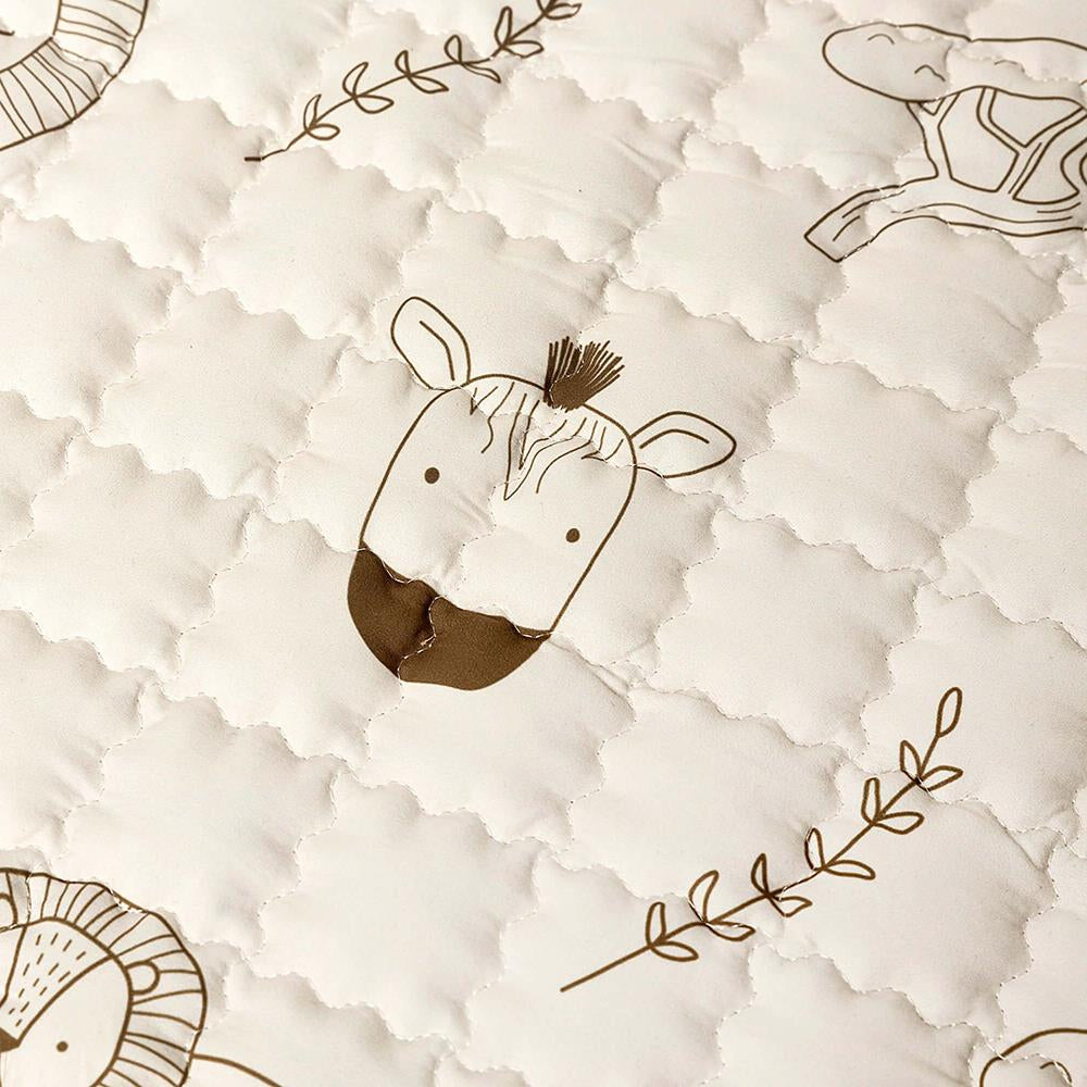 Hakuna Matte Gesteppte Krabbeldecke "Safari Animals" – Weich, sicher & stilvoll