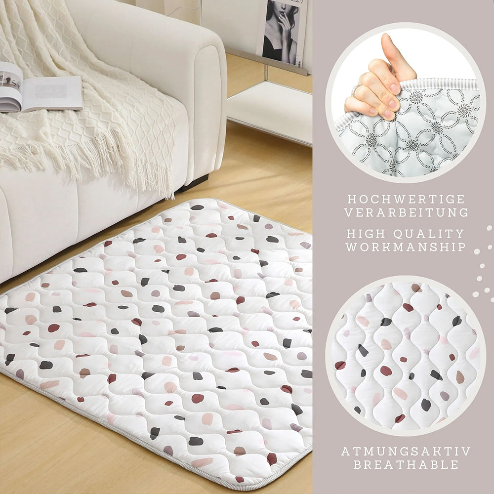 STILVOLL UND AMÜSANT – Baby Krabbeldecke im Unisex-Hygge-Design