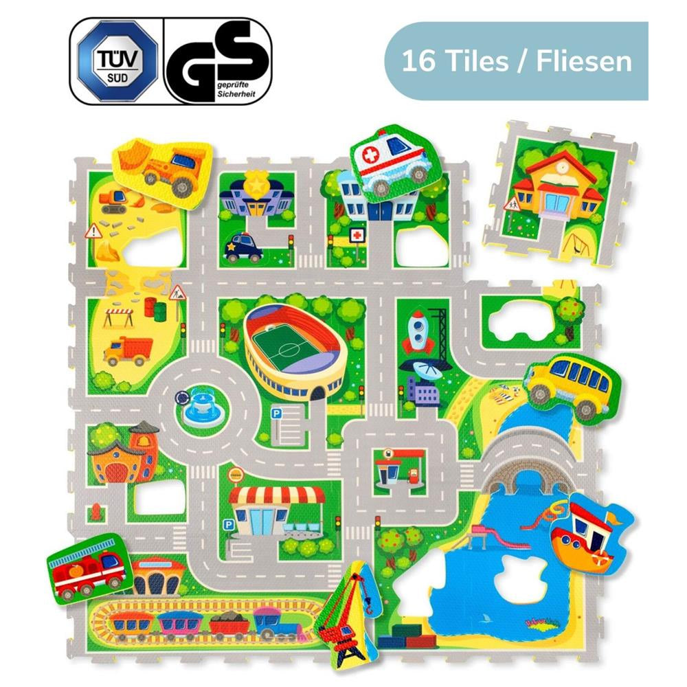 Hakuna Matte Puzzlematte "City" – Spielspaß & Lerneffekt in einer bunten Spielwelt