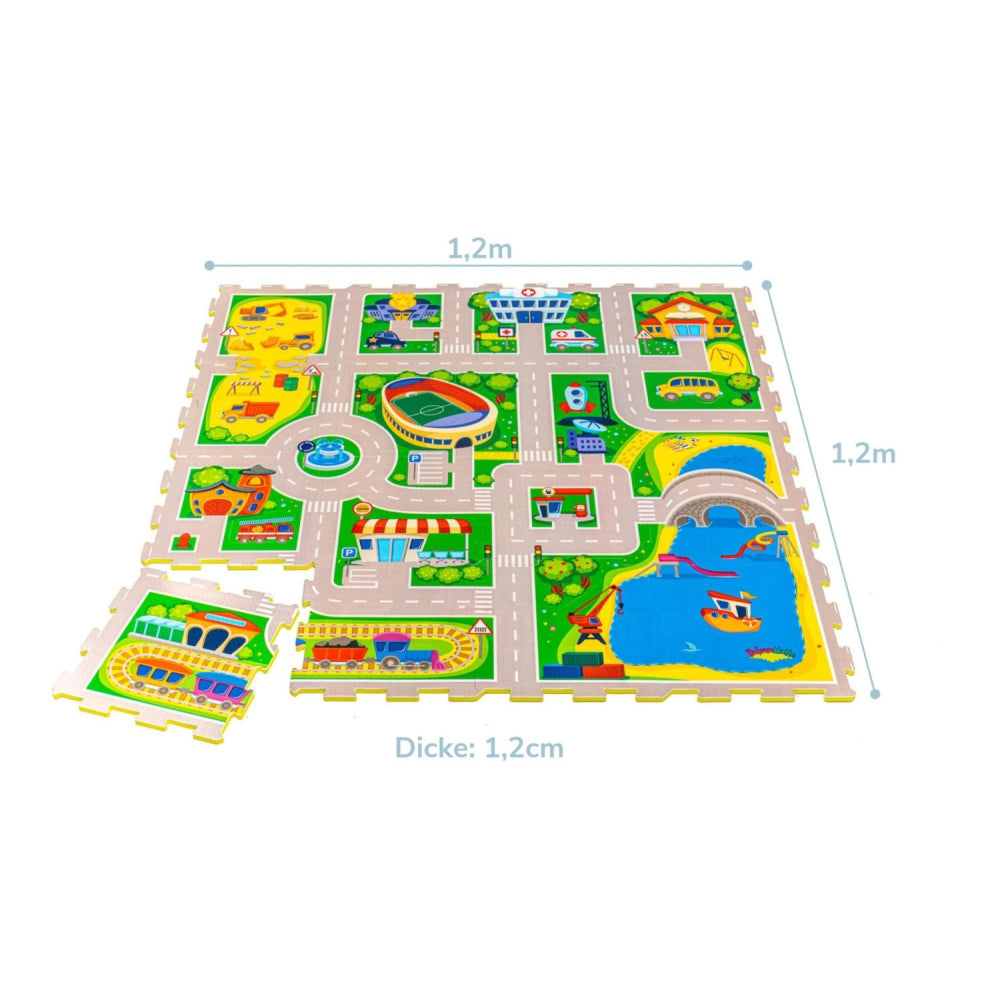 Hakuna Matte Puzzlematte "City" – Spielspaß & Lerneffekt in einer bunten Spielwelt