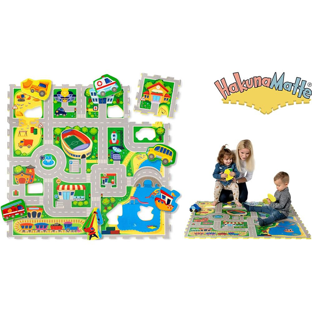 Hakuna Matte Puzzlematte "City" – Spielspaß & Lerneffekt in einer bunten Spielwelt