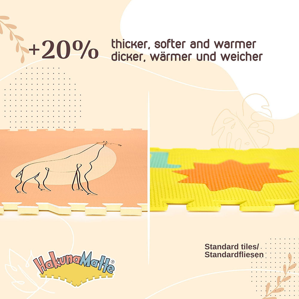 Hakuna Matte XXL Puzzlematte "Jungle Sunset" – Extra groß, sicher & stilvoll