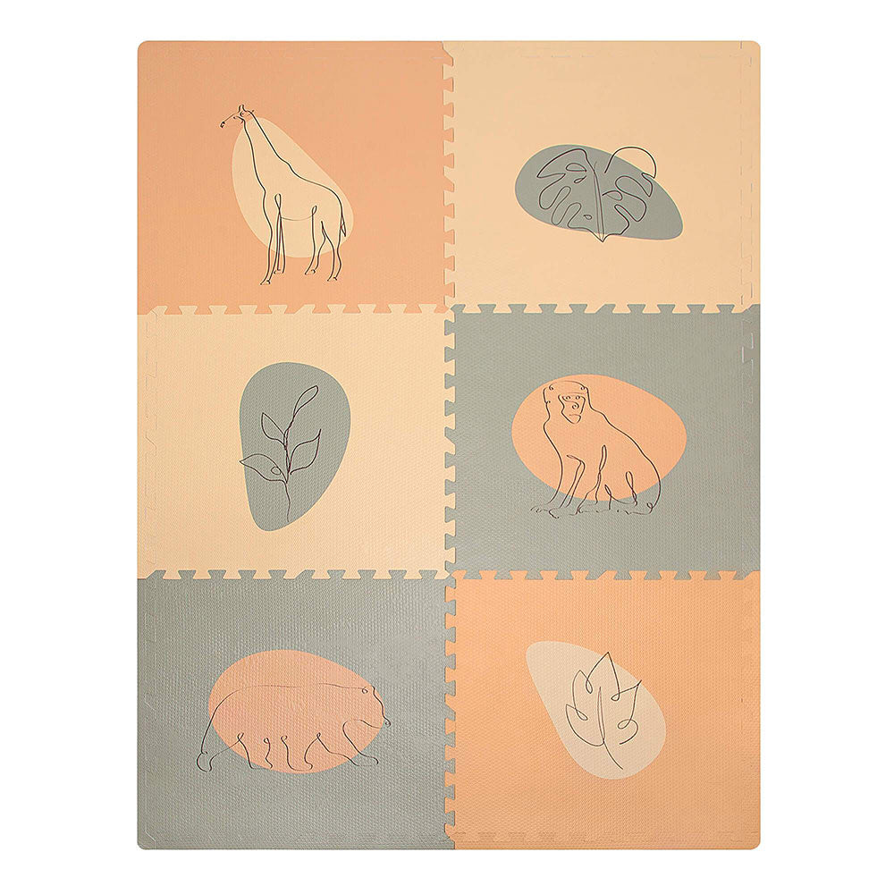 Hakuna Matte XXL Puzzlematte "Jungle Sunset" – Extra groß, sicher & stilvoll