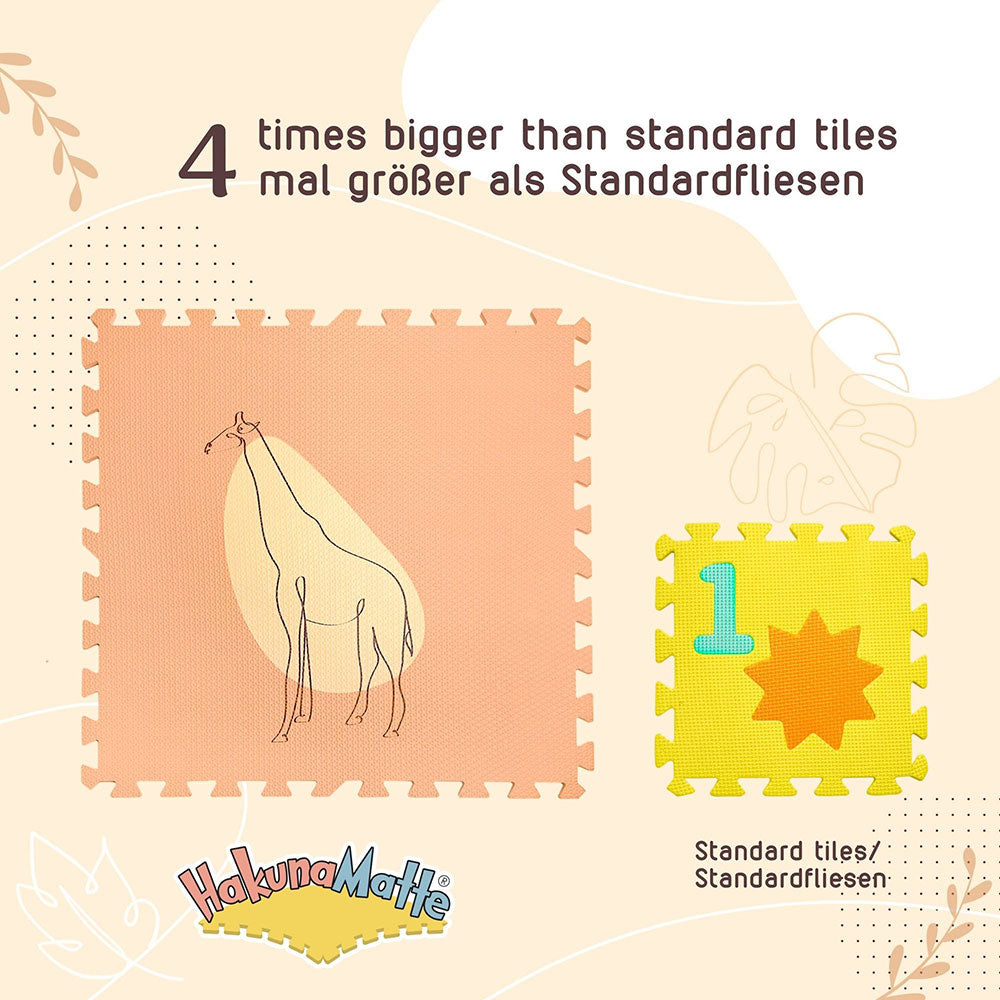 Hakuna Matte XXL Puzzlematte "Jungle Sunset" – Extra groß, sicher & stilvoll
