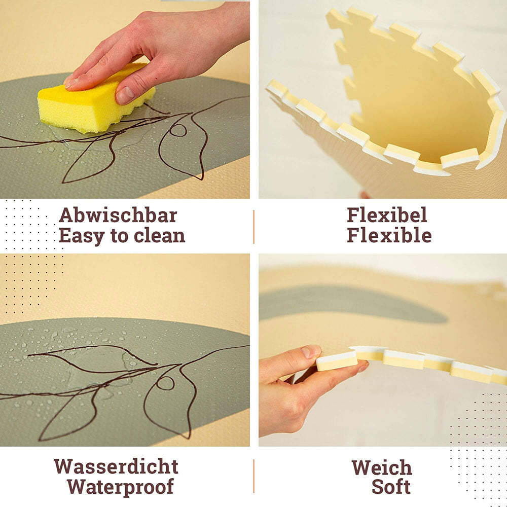 Hakuna Matte XXL Puzzlematte "Jungle Sunset" – Extra groß, sicher & stilvoll