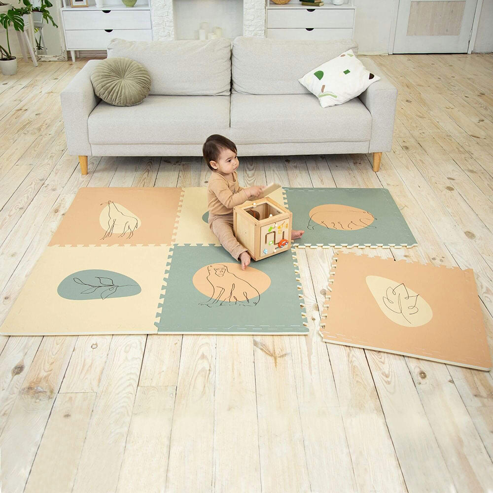 Hakuna Matte XXL Puzzlematte "Jungle Sunset" – Extra groß, sicher & stilvoll