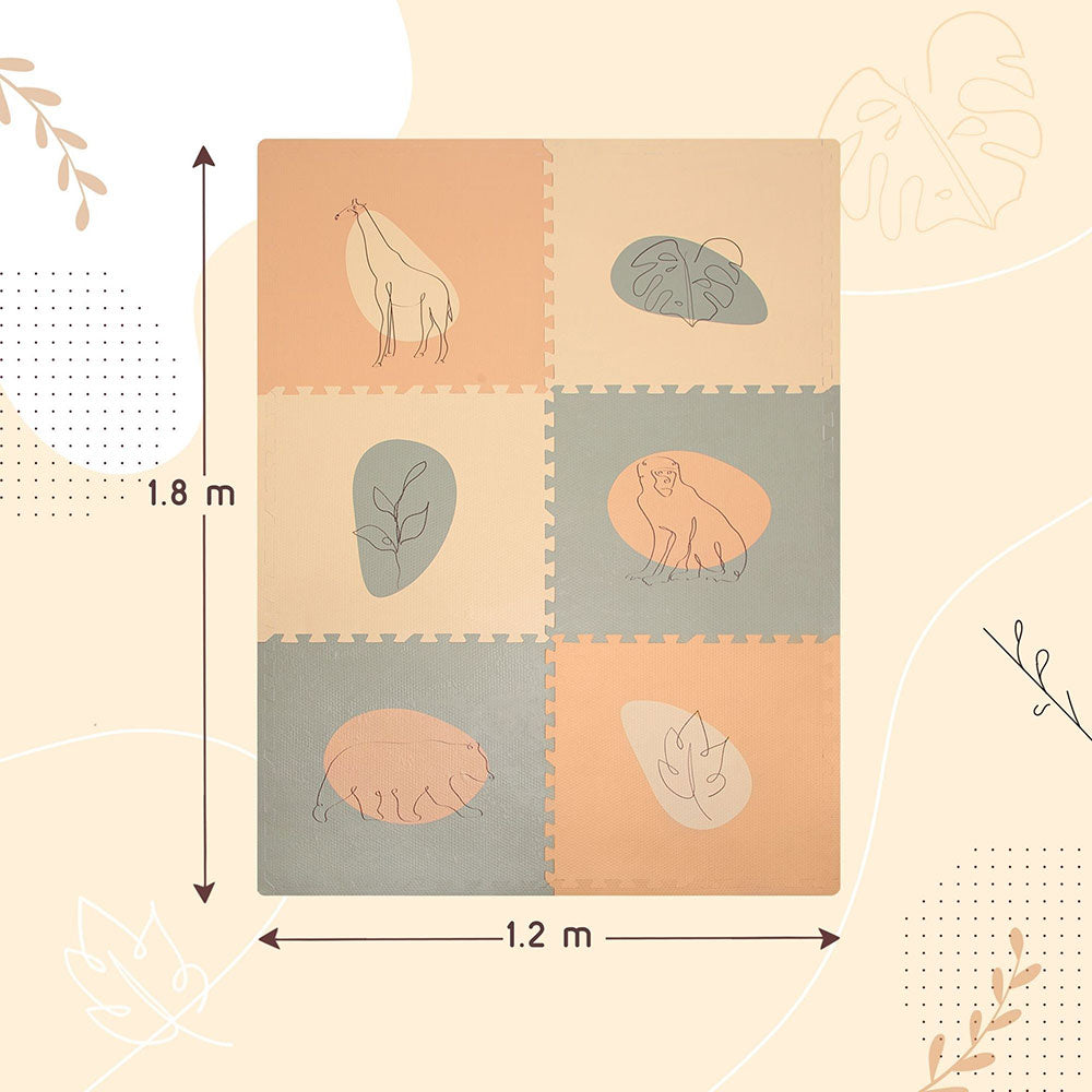 Hakuna Matte XXL Puzzlematte "Jungle Sunset" – Extra groß, sicher & stilvoll