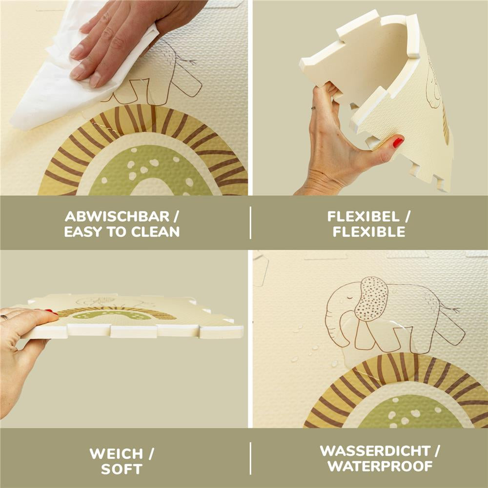 Hakuna Matte Puzzlematte "Safari Tiere" – Sicherer Spielspass für kleine Entdecker