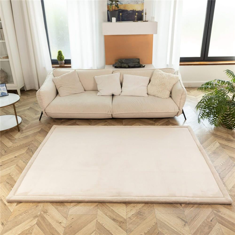 Hakuna Matte Samtmatte, Wolke mit Memory-Schaum – Beige (2 m x 1,5 m)
