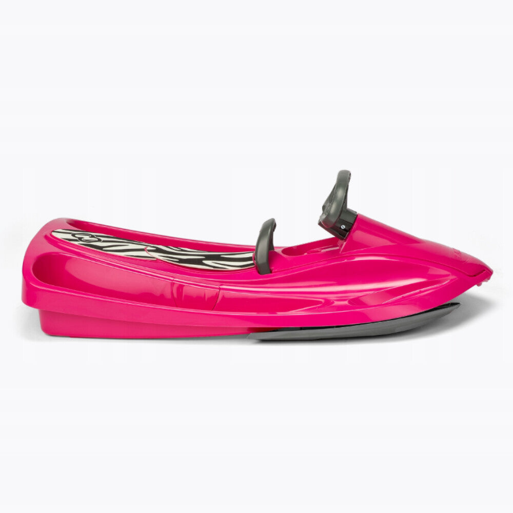 Hamax Sno Zebra Schlitten – Lenkbarer Bob für rasanten Schneespass (Pink)