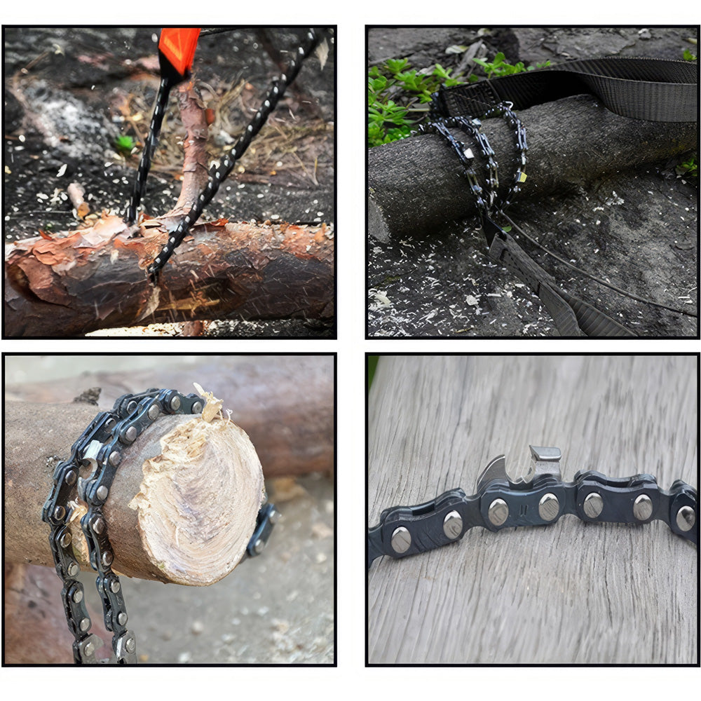 X-Tac Handkettensäge mit 34 Gliedern Camo X1