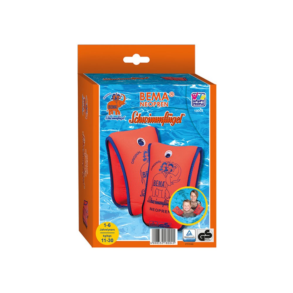 Happy People BEMA Schwimmflügel Neopren, Orange – Sicherheitsbegleiter für die Kleinsten