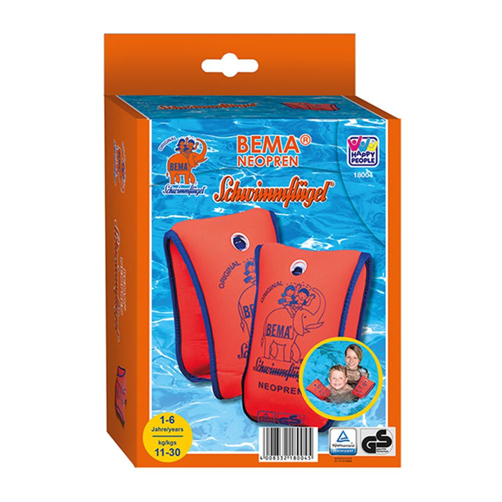 Happy People BEMA Schwimmflügel Neopren, Orange – Sicherheitsbegleiter für die Kleinsten