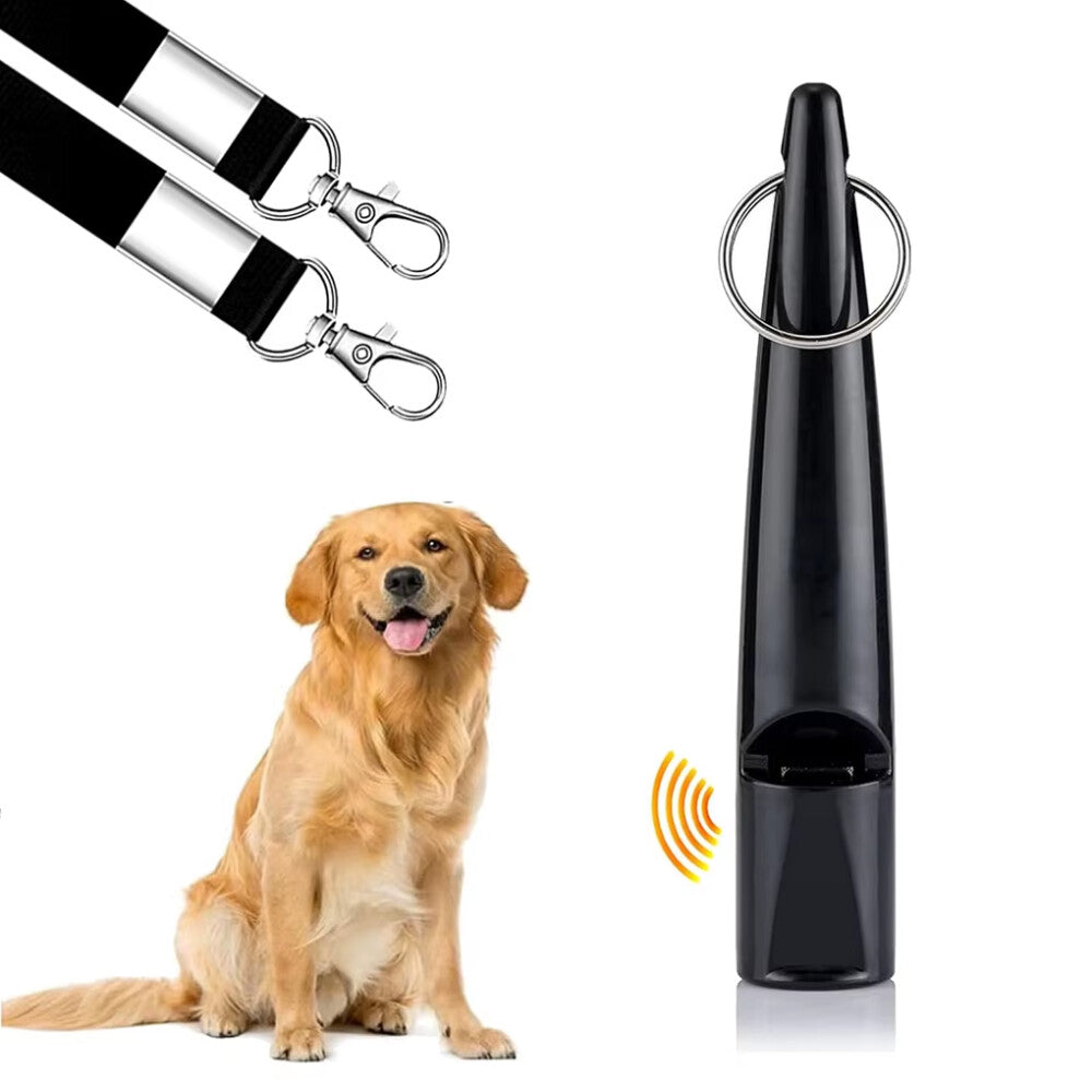 X-Trainer Hundepfeife mit Band, Schwarz