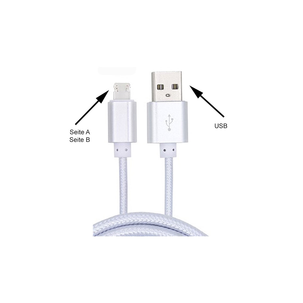 iPhone & Android 2in1 Lade- und Datenkabel – 1 m – Einfacher Wechsel, kein Kabelsalat