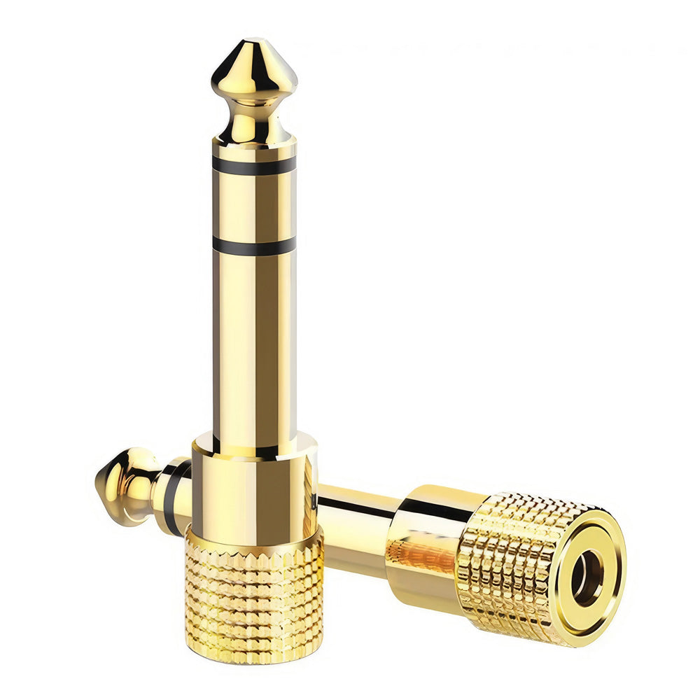 Maximale Flexibilität für Ihre Audiogeräte mit dem Jack (6.3 mm) Male zu Jack (3.5 mm) Female Adapter – 2er-Set