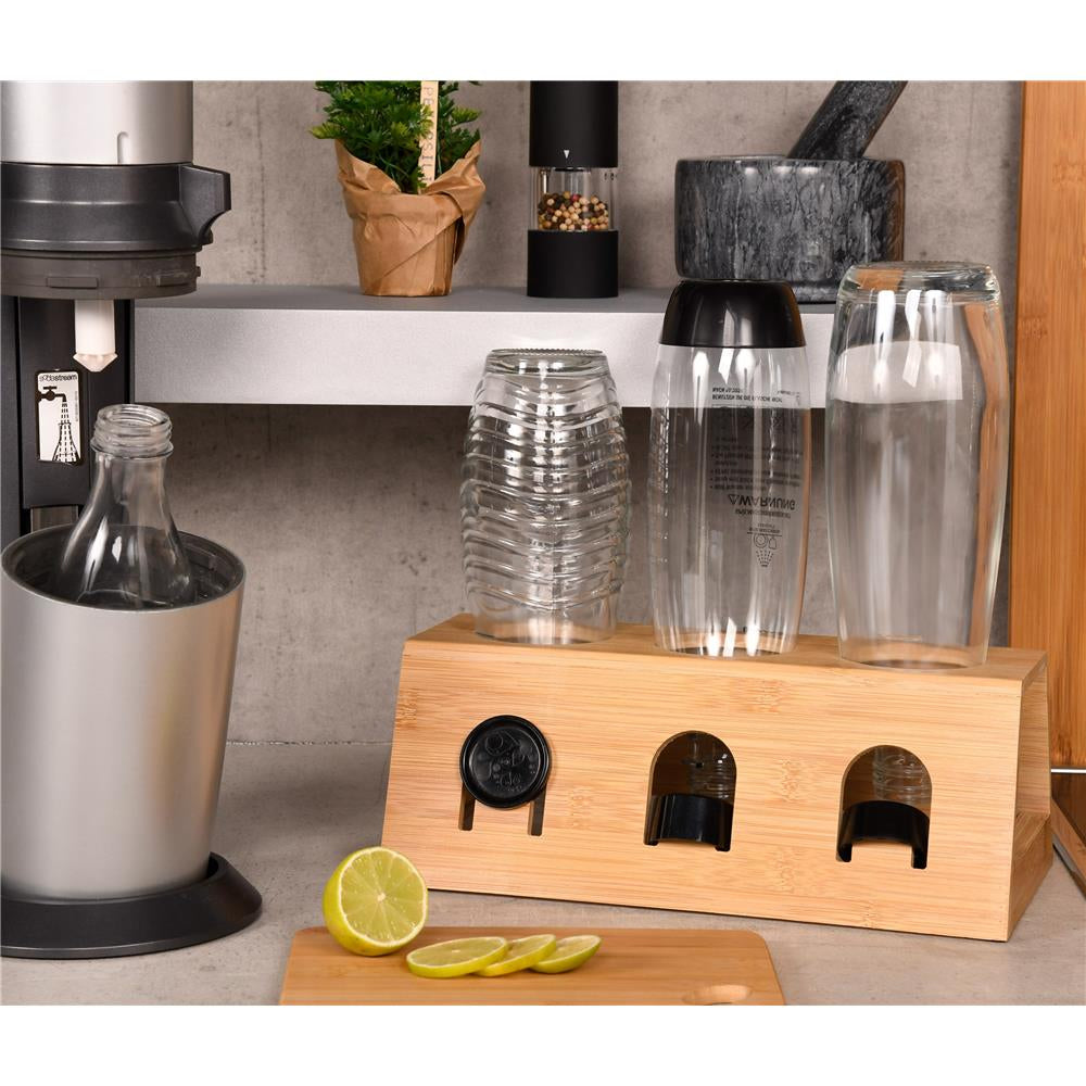 Kesper Flaschenhalter mit Abtropfschale – Praktisch, hygienisch und platzsparend