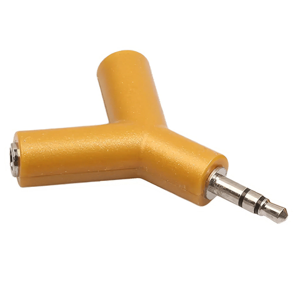 AAi Mobile Doppel-Jack-Adapter, Y-Form – Jetzt in Orange, für doppelt so viel Spass