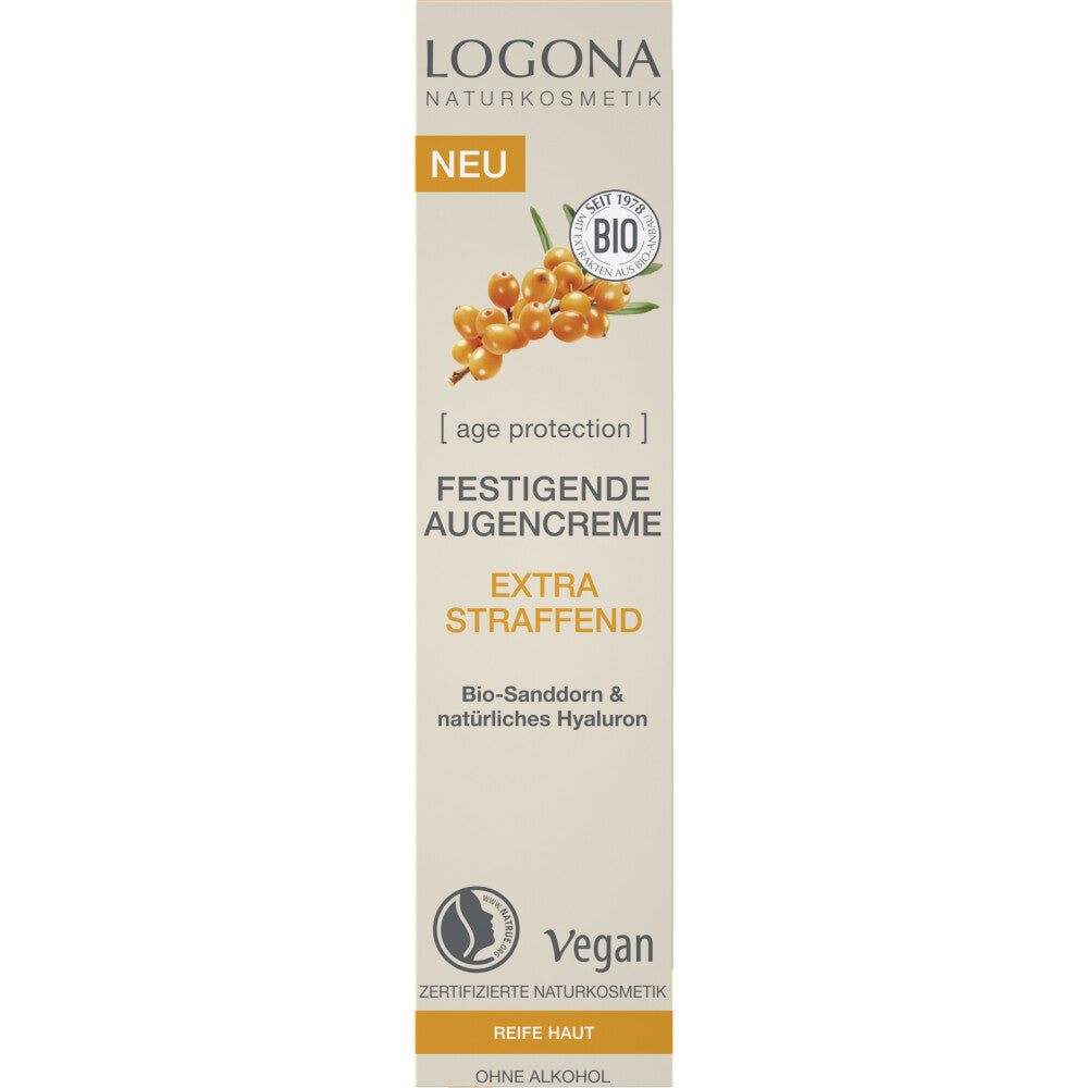 Logona AP Festigende Augencreme – Spezialpflege für eine strahlende Augenpartie, 15 ml