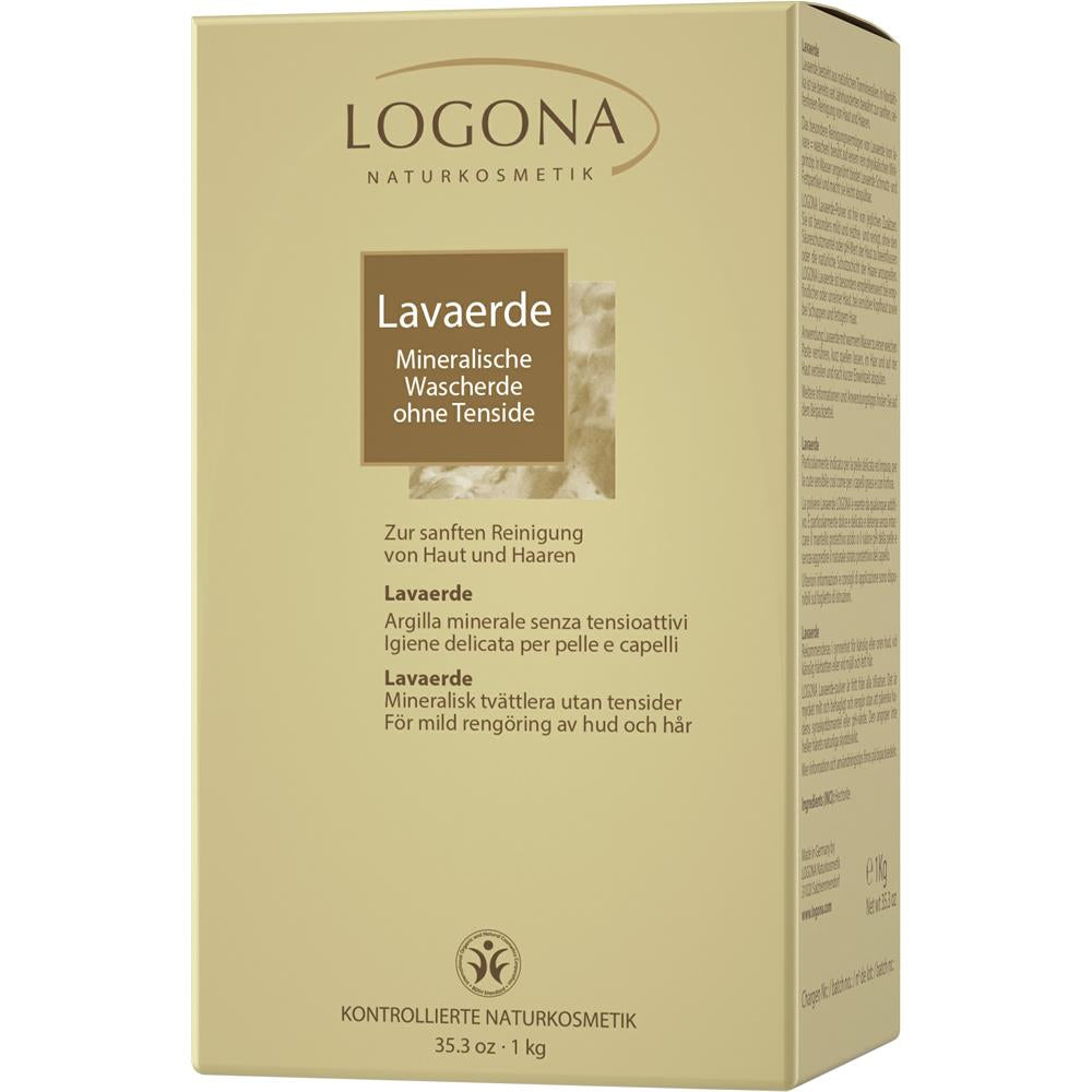Logona Lavaerde Pulver, 1 kg – Tensidfreie Reinigung für Haut und Haar