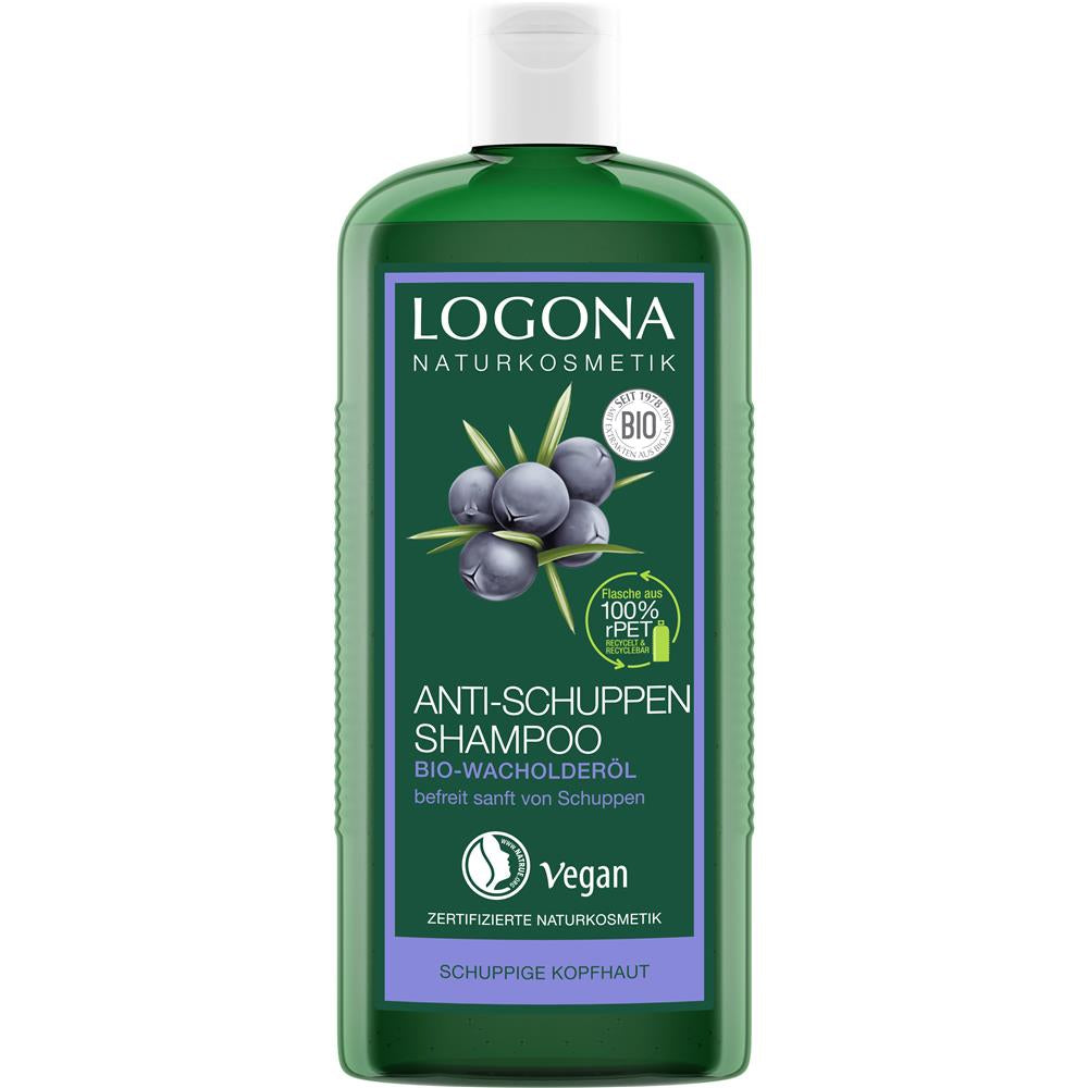 Logona Anti-Schuppen Shampoo mit Bio-Wacholderöl – Sanfte Reinigung & langanhaltender Schutz, 250 ml