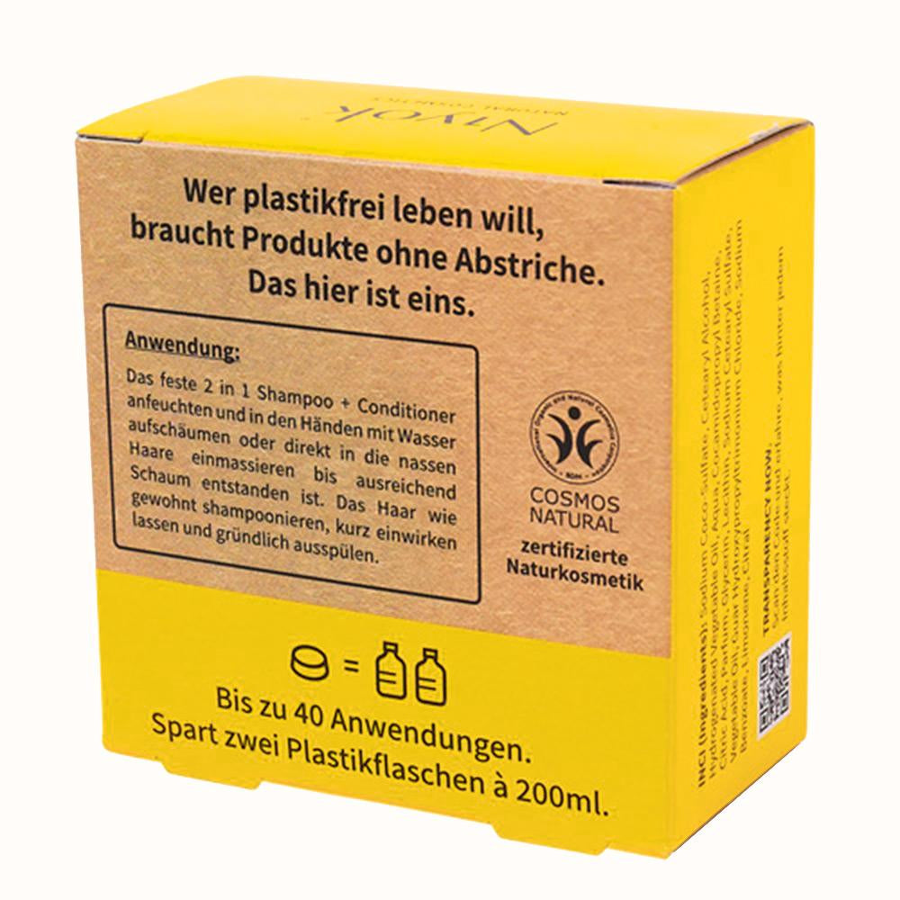 Niyok 2in1 Festes Shampoo + Conditioner, Vitamina, 80 g