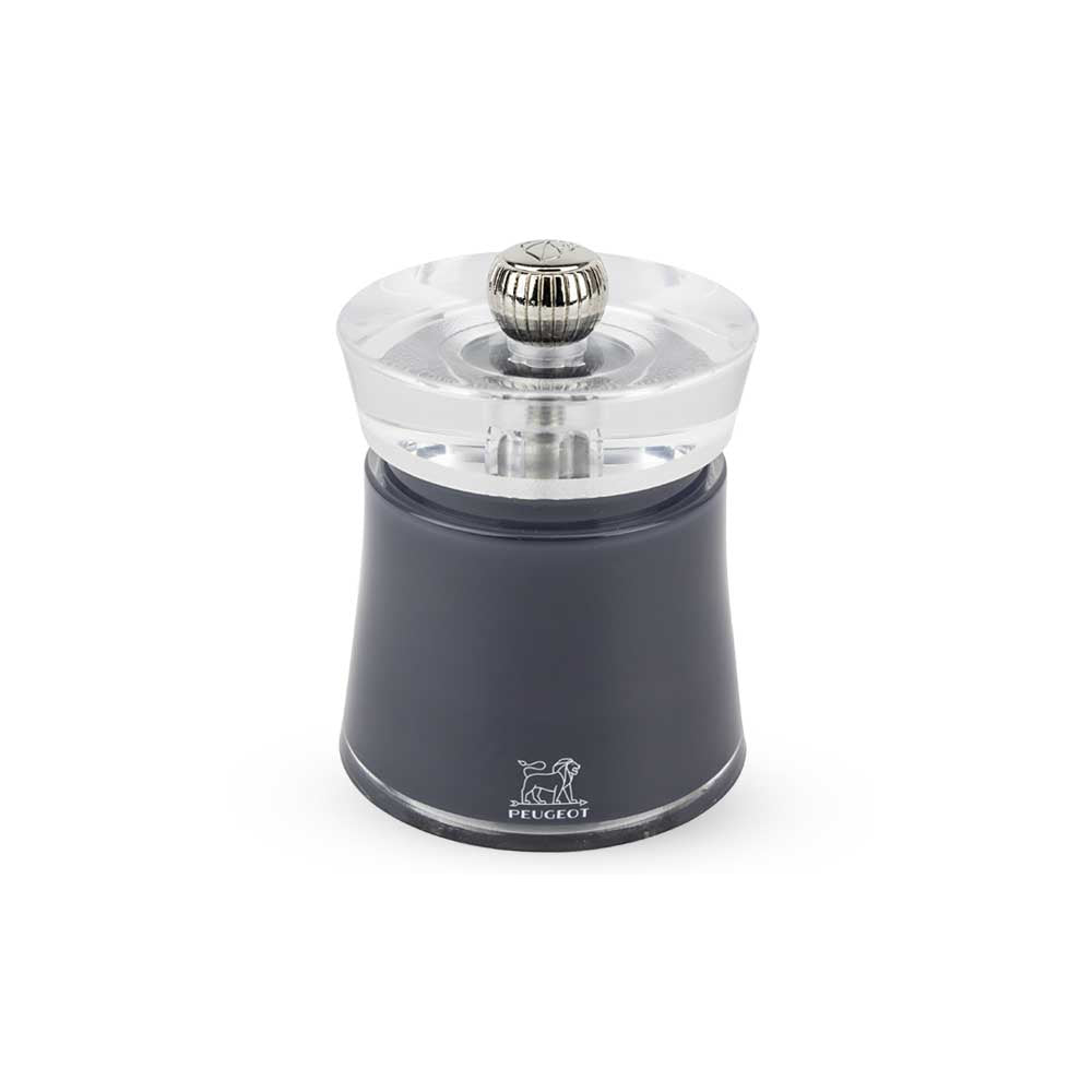 Peugeot Bali Pfeffermühle, Schiefergrau, 8 cm – Eleganz und Funktionalität im Mini-Format