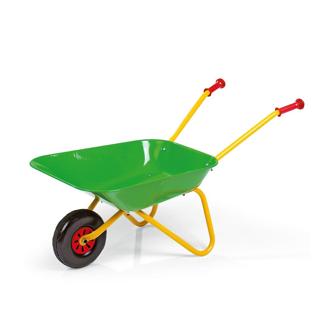 Rolly Toys Metallschubkarre, Grün – Robust, kindgerecht und vielseitig