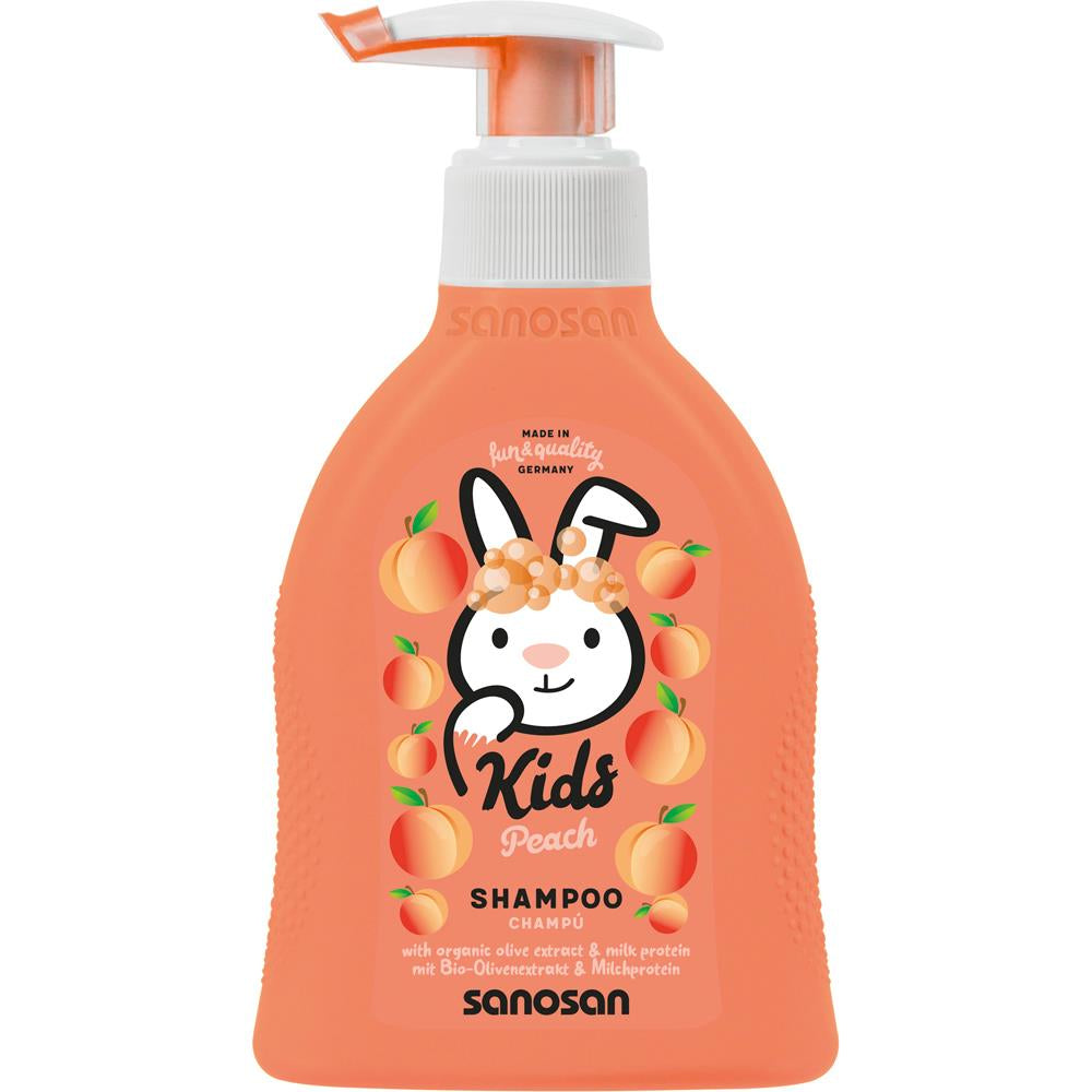Sanosan Kids Shampoo Pfirsich – Sanfte Pflege & fruchtiger Spaß, 200 ml