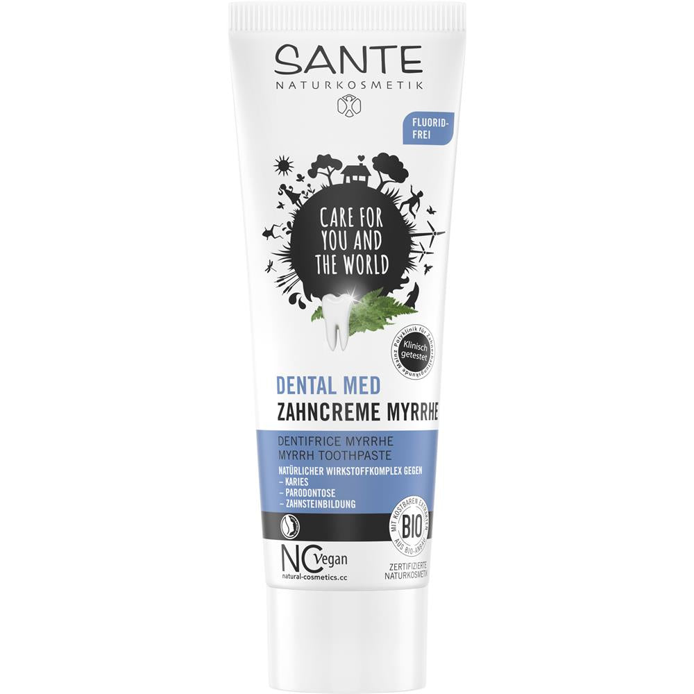 SANTE Dental Med Zahncreme Myrrhe – Natürliche Zahnpflege gegen Karies und Zahnsteinbildung
